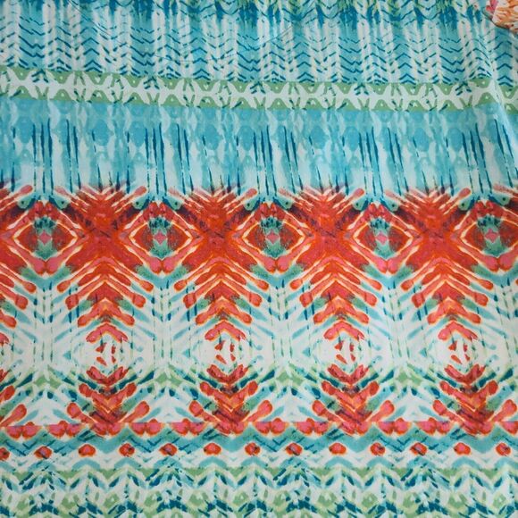 Ruby Rd Petites Womens Blouse Multi-Color Size PS Cotton Blend Stretch Pullover - Picture 12 of 12